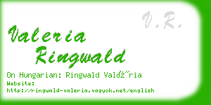 valeria ringwald business card